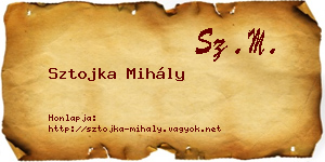 Sztojka Mihály névjegykártya